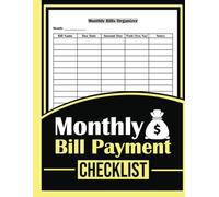 Monthly Bill Payment Checklist: Simple Tracker & Expense Notebook Ledger | The Ultimate Budget Organizer for Personal Finance & Small Business