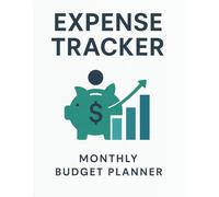 Monthly Bill Payment Tracker | Budget Planner Notebook: Undated 12-Month Bill Checklist with Expense Sheets & Savings Organizer