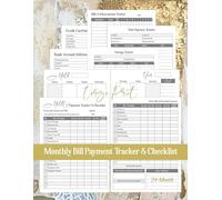 Monthly Bill Payment Tracker & Checklist: A 24-Month Undated Planner to Track Bills, Subscriptions, Monthly Expenses, Debt Payments, Savings, and ... Calendars. 113 Pages, 8.5"x11." Large Print