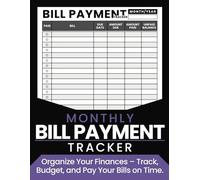 MONTHLY BILL PAYMENT TRACKER: Organize Your Finances - Track, Budget, and Pay Your Bills on Time - PURPLE EDITION