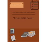 Monthly Budget Planner: Income, Expense & Savings Tracker: Personal Finance Notebook for Smart Monthly Money Management