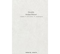Monthly Budget Planner: undated - 36 months - simple layout