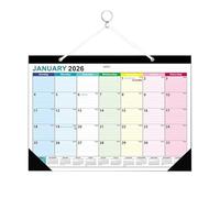 Monthly Calendar, 2026-2027 Calendar, 2 pezzi 18-Sheets Paper Wall Planner, Easy-To-Read Organizer for Home, Workplace, Classroom, Dorm, Hotel, 16,93 x 8,27 x 4,33 Inches 340 g