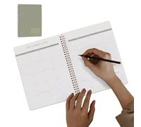 Monthly Calendar Planner, Aesthetic Schedule Organizer, Task Checklist Journal, Smooth Layout Design,9,57 x 7,6 Inches, For Family Students Teachers Home Office Use