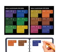 Monthly Calendar Stickers Waterproof Planner Schedule Management Set | Monthly Calendar Stickers Support Clear Schedule Planning With Water-Resistant Adhesive Labels | Planner Accessories