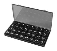 Monthly Pill Organizer - 32 Slot Detachable Case | Portable Storage | Removable Compartments, Sealed Monthly Pill Dispenser for Men, Women, Elderly, Grandparents, Dad, Mom, Travel, Work, School