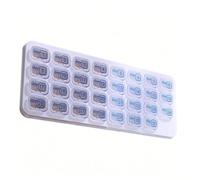 Monthly Pill Organizer Set - 31 Day Portable Medicine Storage System, Daily Medication Container Kit, Travel Home Office Gym Use, Seniors Adults Caregivers Routine Health Management Box