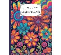 Monthly Planner 2024-2025: Two Years with Holidays | Birthday Reminder | Your Important Dates | Colorfull Flowers | Size 8.5 x 11