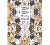 Monthly Planner 2025-2026: Two Year - January 2025 Through December 2026 With Holidays And Inspirational Quotes / Cats Cover / Large Size 8.5 x 11 inches