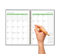 Monthly Planner Book, 36 Month Coiled Organizer 2026-2028, Tabbed Planning Notebook for Work Business Schedule Notes Study Productivity Calendar Agenda Management Office Home Use