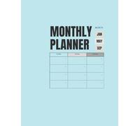 Monthly Planner for Minimalists | Undated and Uncluttered: Focus on What Matters - Simple Monthly View with Clean Lines, Goal Tracking, and Notes Section