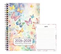 Monthly Planner Notebook - Paper A5, 3-Year Agenda | 2026-2028 Planning Journal With 100 Pages, To-Do List Organizer For Students, Teachers, Kids, Teens, Adults, Classmates, Family