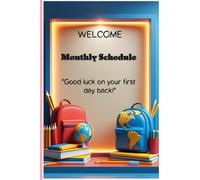 Monthly Schedule: Classroom Monthly Planner for Teachers | Undated Lesson Plan Calendar, School Year Agenda & Teacher Lesson Organizer with Notes Section