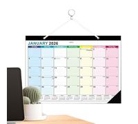 Monthly Wall Calendar - Long Term Planning Schedule, January 2026 June 2027 Calendar, Paper Planner with Clear Layout, Home Office Organization Accessory, Date Tracking for Business Classroom Use