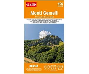 Monti Gemelli Il cammino dei due regni mappa 1:25.000