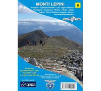Monti Lepini. 6 MTB con carta escursionistica
