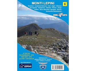 Monti Lepini. 6 MTB con carta escursionistica