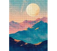 Monti Luna Puzzle 1000 Pezzi, 3D Puzzle per Adulti Impegnativo, Educa Puzzles Artistico, Divertente E Stimolante Puzzles Decorativo per La Famiglia, Regalo e Decorazione Pareti FNKL6-909