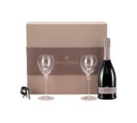 Montina Franciacorta DOCG Demi-Sec Rosé 0,75 ℓ, Confezione con bicchieri