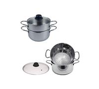 Montini Guerino Cuocivapore Inox Basso cm 20