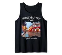 Montmartre Paris Cafe Cultura Stile di vita parigino Turista Canotta