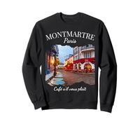 Montmartre Paris Cafe Cultura Stile di vita parigino Turista Felpa
