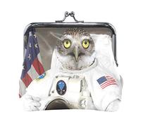 MONTOJ Astronauta Eagle Animal In Space bambini cambiamento borsa Donne Portafoglio portamonete, Multi, taglia unica