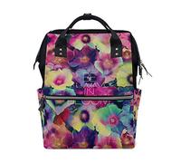 MONTOJ Be Always In Bloom - Zaino in tela con motivo floreale