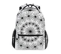 MONTOJ Fiori Mandala Borsa da Viaggio Campus Zaino Unisex Scuola Zaino