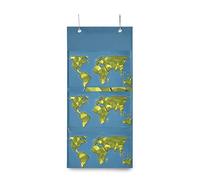 MONTOJ Jasper Geometria Mappa del Mondo Organizzatore per Stanza Bagno