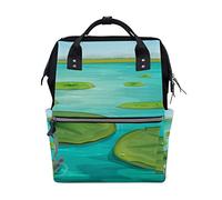 MONTOJ Lily Pads modello tela zaino viaggio campus zaino