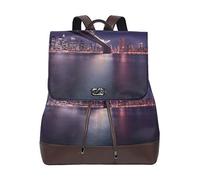 MONTOJ New York City Bridge borsa da viaggio in pelle Campus Zaino