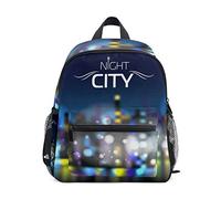 MONTOJ Night City Bookbag Borsa da viaggio Packable School Daypack