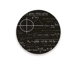 Montoj, sottobicchieri per bevande con formula matematica e fisica, idea regalo unica per amici assorbenti sottobicchieri per bevande, Legno, 1, 2 pieces set