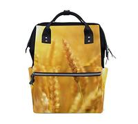 MONTOJ Sunrise Golden Wheat Harvest canvas Borsa da viaggio Campus Zaino