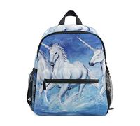 MONTOJ Unicorn Horse Bookbag Borsa da viaggio pieghevole scuola Daypack