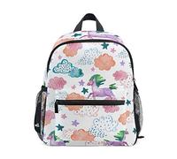 MONTOJ Unicorn Rain Bookbag borsa da viaggio pieghevole scuola Daypack