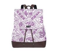 MONTOJ Violet Evil Animal Totem in pelle Borsa da viaggio Campus Zaino