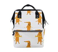 MONTOJ Wolf Holding A Bone Canvas Zaino da viaggio Campus