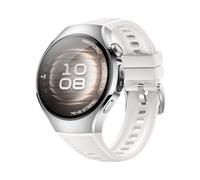 HUAWEI WATCH 5 42mm / Cassa in acciaio inox 316L e cinturino bianco / Compatibile con iOS e Android e chiamate E-sim