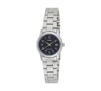 Orologio donna CASIO mod. LTP-V002D-1BUDF acciaio quadrante nero con numeri data