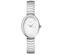 Montre femme Rosefield ovale argent blanc