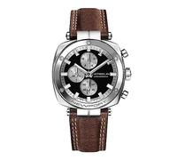 Montre Herbelin Newport Heritage chrono cuir marron.
