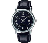 CASIO MTP-V002L-1BUDF OROLOGIO UOMO PELLE NERO DATA 37mm SOTTOCOSTO