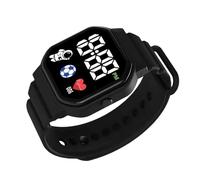 Montre Intelligente Pour, Montre Électronique Sportive Pour Étudiants Sur Le Thème De L'astro| Silicone Imperméable De Montres De LED Dee Sports Confortables Pours Des Hommes Femmes D', Nero , Refer
