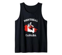 Montreal, Canada, Bandiera Classica del Canada, Mappa Canotta