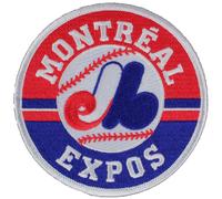 Montreal Expos Primary Team Logo Rotondo Ufficiale MLB Maglia Manicotto Baseball