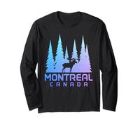 Montreal Quebec Alce Natura Amante Maglia a Manica