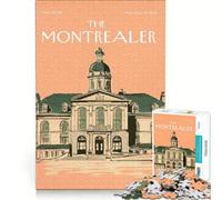 Montreal Vintage Poster Verdun Puzzle da 1000 pezzi per adulti | Difficile Difficile Aiuta l'esercizio del cervello Regalo di compleanno Regali, 75x50cm