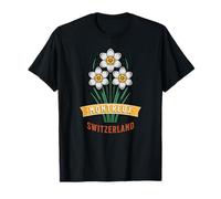 Montreux Svizzera Narciso Fiore Art Nouveau Maglietta